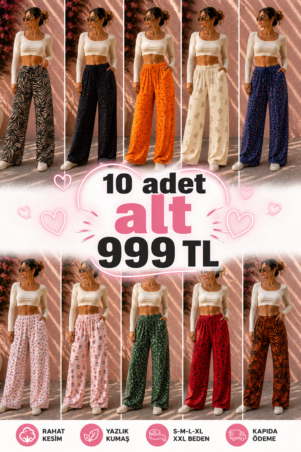 10 ADET KONFOR SETİ 999TL